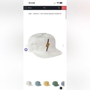 Aviator Nation Bolt Vintage Corduroy Trucker Hat